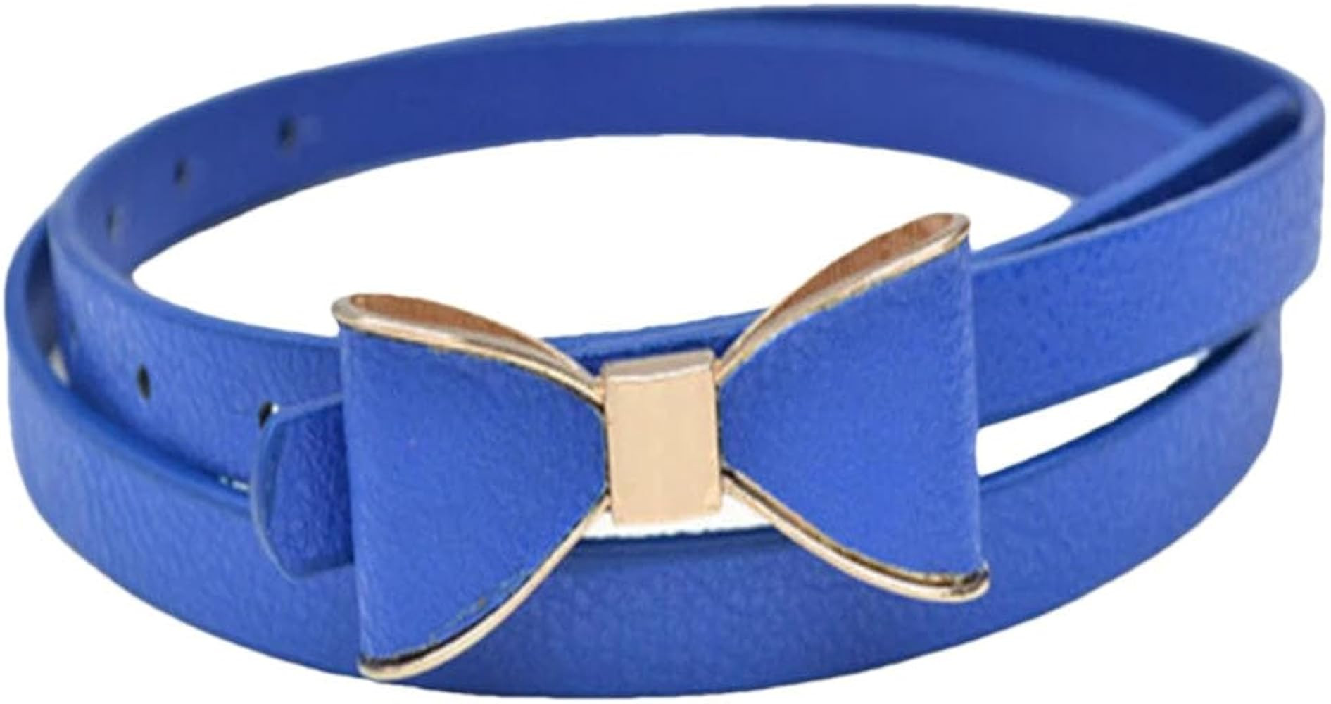 Women's Candy Colors Bowknot Pu Leather Thin Skinny Waistband Belt For Dress | Amazon (US)