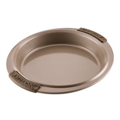 Anolon 9" Advanced Bakeware Nonstick Round Cake Pan with Silicone Grips Bronze | Target