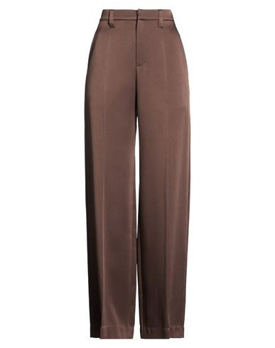 Brunello Cucinelli Woman Pants Chocolate brown Size 2 Acetate, Viscose, Ecobrass | YOOX (US)