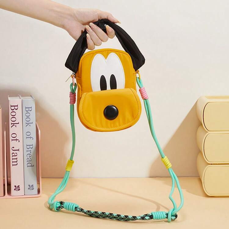  Miniso Pluto 95th Anniversary Bag, Cute Pluto Dog Ear Shape Handbag, Fun Cartoon Shoulder Purse | SHEIN