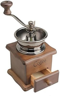 Amazon.com: ReaLegend Wooden Manual Coffee Grinder Vintage Style Hand Coffee Mill Burr Coffee Gri... | Amazon (US)