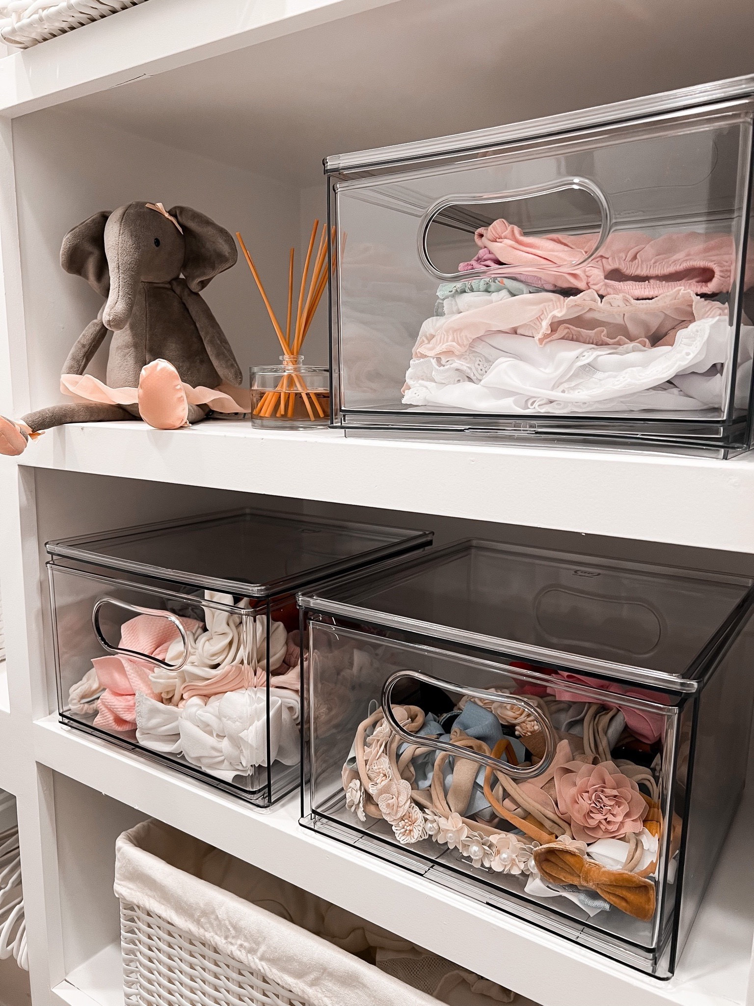 Acrylic drawer bins. Organization. Nursery  

#LTKunder50 #LTKbaby #LTKhome