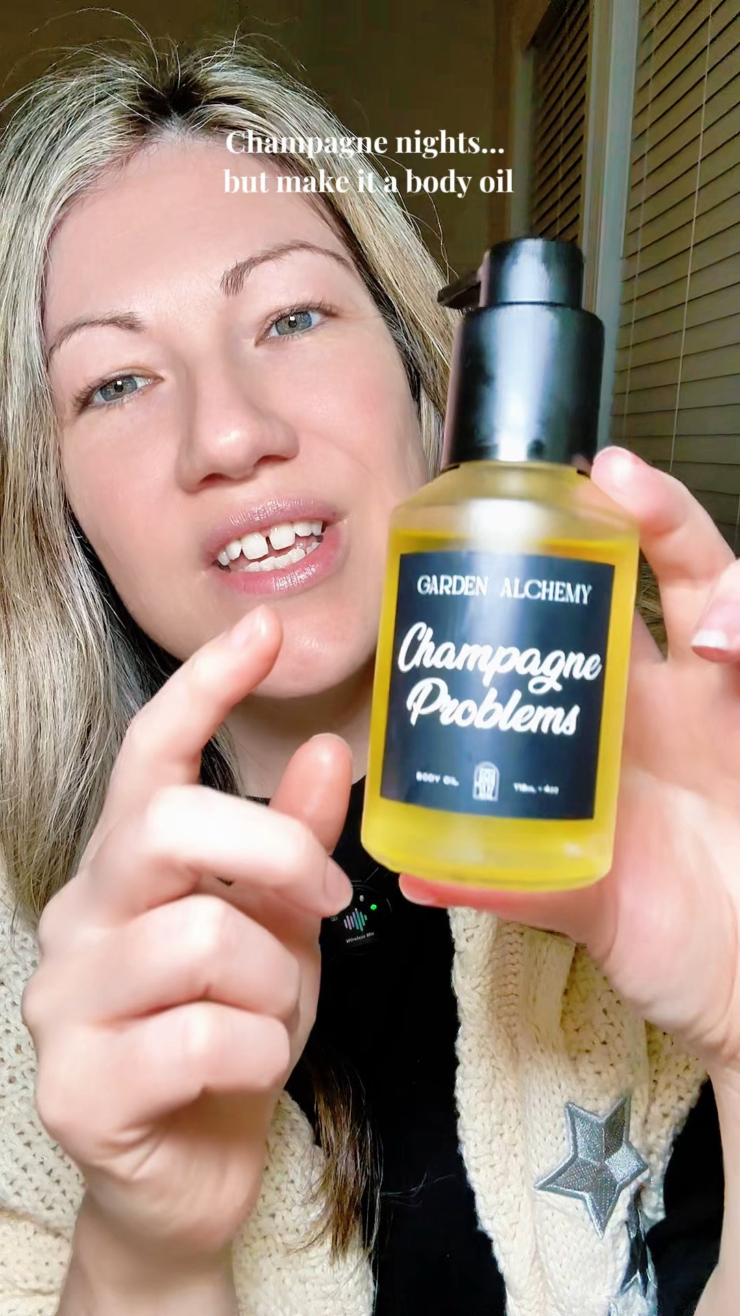 Champagne Problems from Garden Alchemy is one of my favorite body oils lately. Sparkling pink pepper and saffron open into soft rose and vanilla orchid, then it dries down warm with amber, sandalwood, patchouli, and musk. The bottle is also infused with rose quartz and clear quartz, which makes it even more beautiful.


#LTKBeauty #LTKOver40 #LTKgrwm