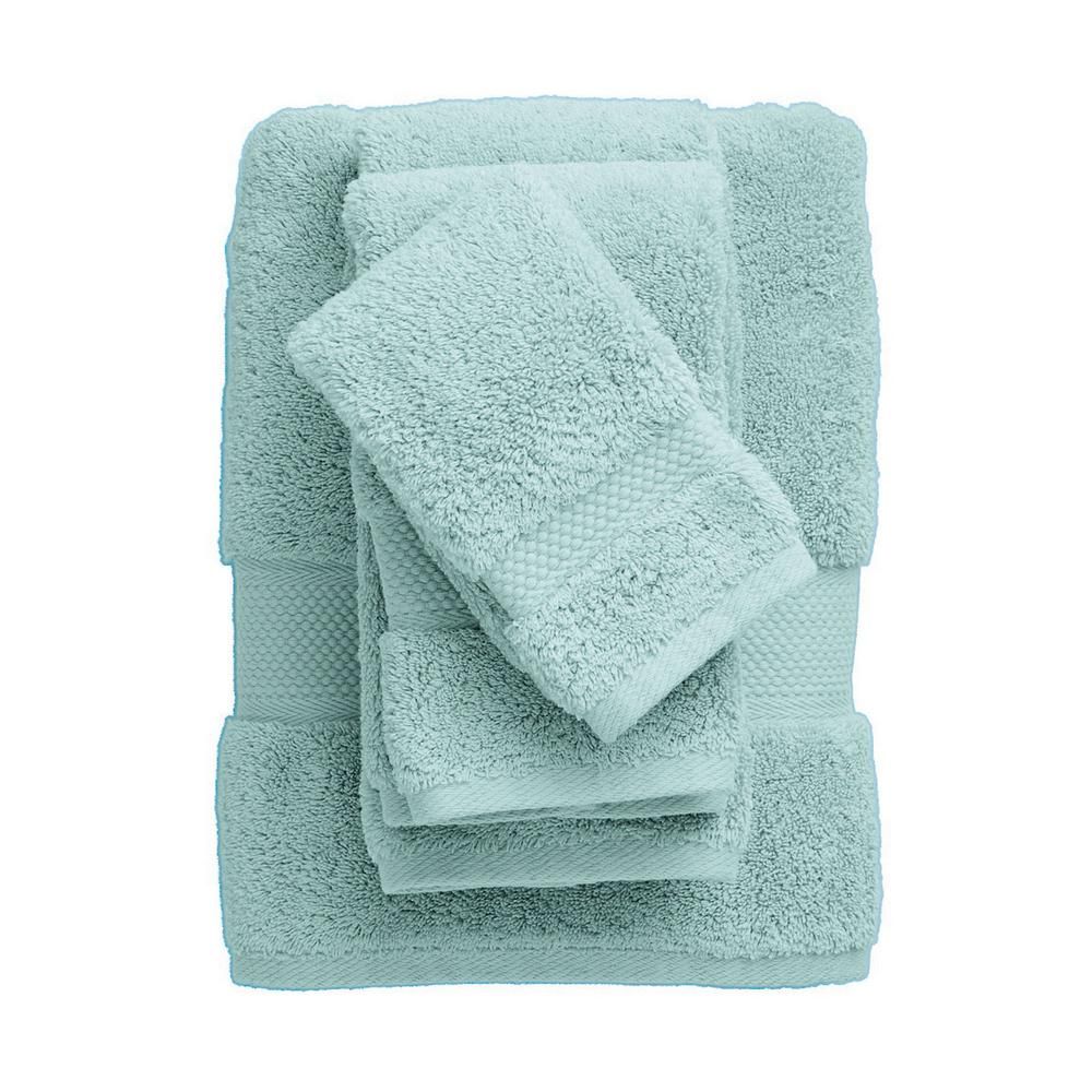 Legends Sterling Supima Cotton Single Bath Towel in Aqua Haze | The Home Depot
