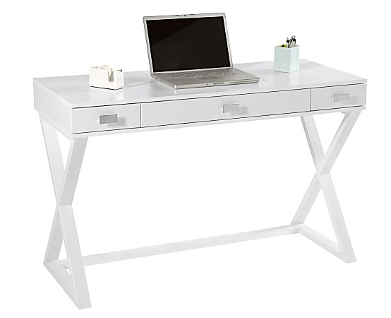 Realspace Keri 48 W Writing Desk White - Office Depot | Office Depot and OfficeMax 