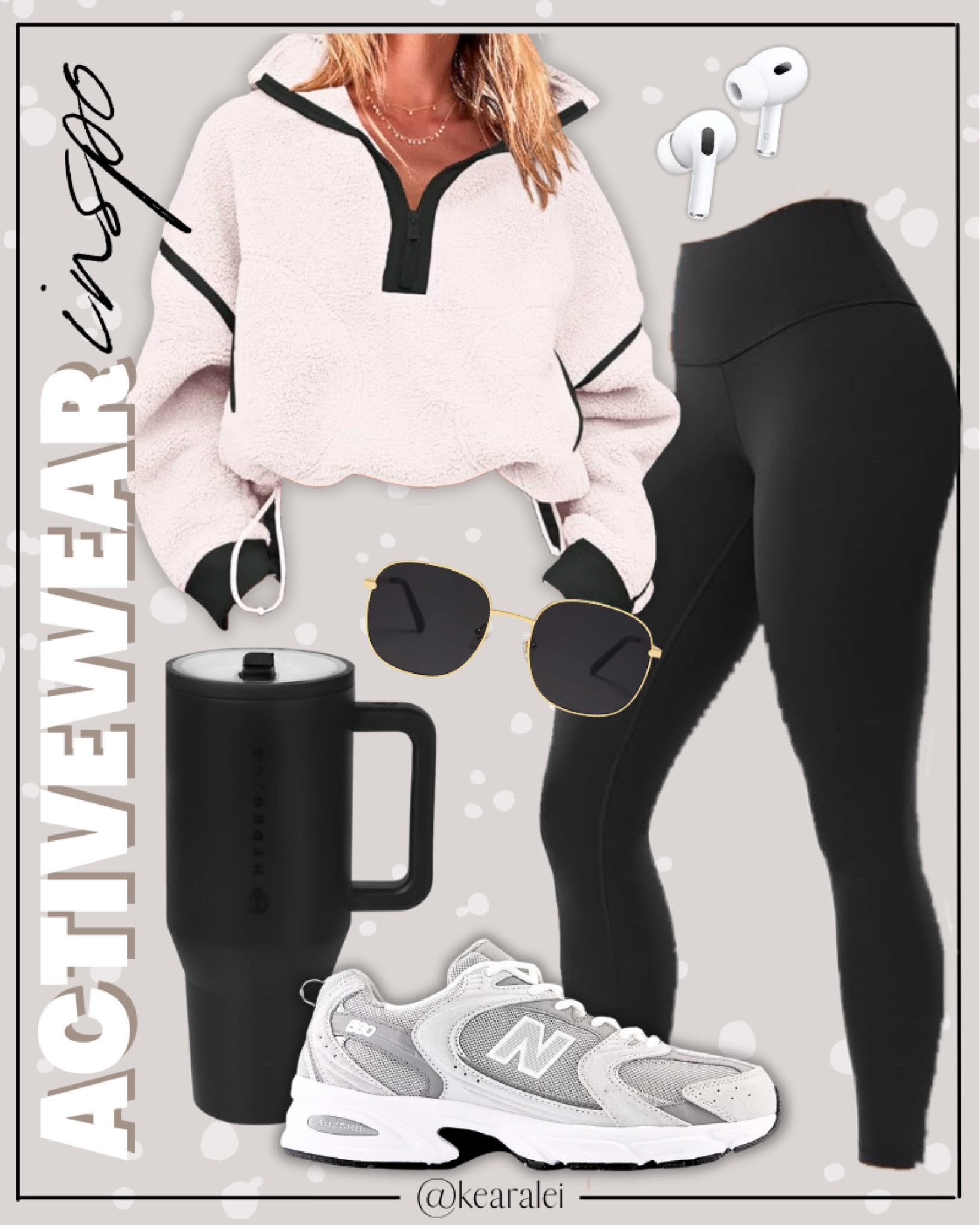 Activewear outfit Amazon active wear workout set fitness exercise leggings shorts sports bra white cream ivory black sherpa pullover top black leggings Lululemon look alike CRZ YOGA Gym Workout leggings fleece color block pullover sweatshirt zip up jacket free people hit the slopes fleece jacket inspired white grey new balance sneakers tennis shoes hydrojug traveler tumbler water bottle AirPod exercise essentials for women strength training New Year’s resolutions
.
.
.
Fitness Wear, Activewear, exercise outfit, workout leggings, sports bra, Lulu lemon, free people motion active athleisure
.

Amazon fashion, teacher outfits, business casual, casual outfits, neutrals, street style, Midi skirt, Maxi Dress, Swimsuit, Bikini, Travel, skinny Jeans, Puffer Jackets, Concert Outfits, Cocktail Dresses, Sweater dress, Sweaters, cardigans Fleece Pullovers, hoodies, button-downs, Oversized Sweatshirts, Jeans, High Waisted Leggings, dresses, joggers, fall Fashion, winter fashion, leather jacket, Sherpa jackets, Deals, shacket, Plaid Shirt Jackets, apple watch bands, lounge set, Date Night Outfits, Vacation outfits, Mom jeans, shorts, sunglasses, Disney outfits, Romper, jumpsuit, Airport outfits, biker shorts, Weekender bag, plus size fashion, Stanley cup tumbler
.
Target, Abercrombie and fitch, Amazon, Shein, Nordstrom, H&M, forever 21, forever21, Walmart, asos, Nordstrom rack, Nike, adidas, Vans, Quay, Tarte, Sephora, lululemon, free people, j crew jcrew factory, old navy


#LTKSeasonal #LTKStyleTip #LTKFitness