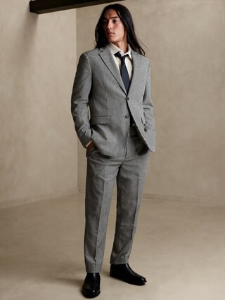 Tailored-Fit Houndstooth Suit Trouser | Banana Republic Factory