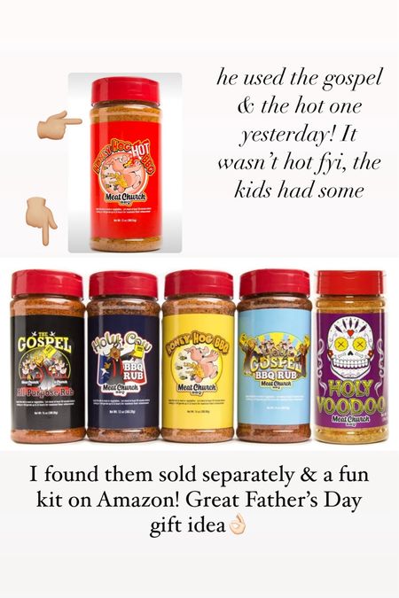 The spices that Tyler loves to use for smoking meats on the Traeger are on Amazon. I link them because they would make a great Father’s Day gift.

#LTKGiftGuide #LTKHome #LTKFindsUnder50