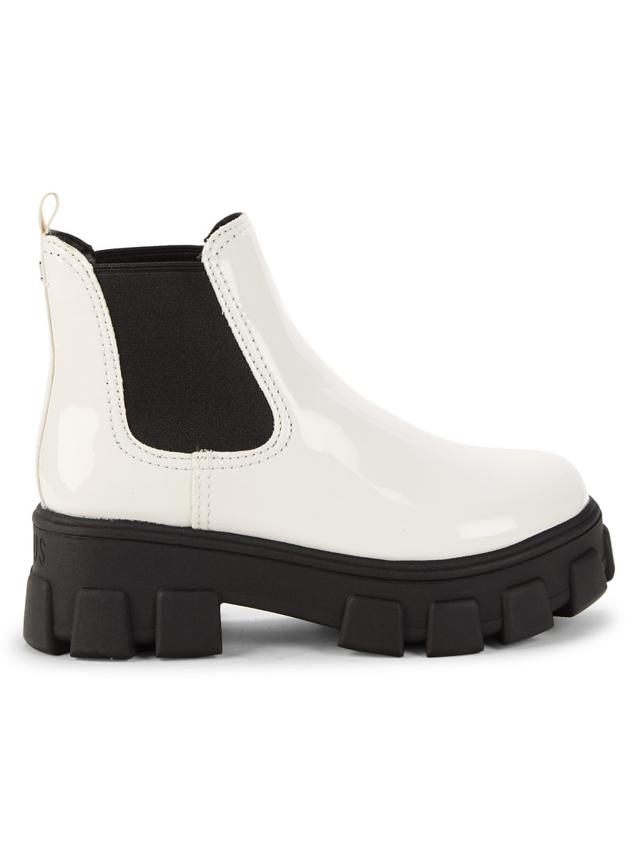 Circus by Sam Edelman Women's Darielle Faux Leather Chelsea Boots - White - Size 6.5 | Saks Fifth Avenue OFF 5TH