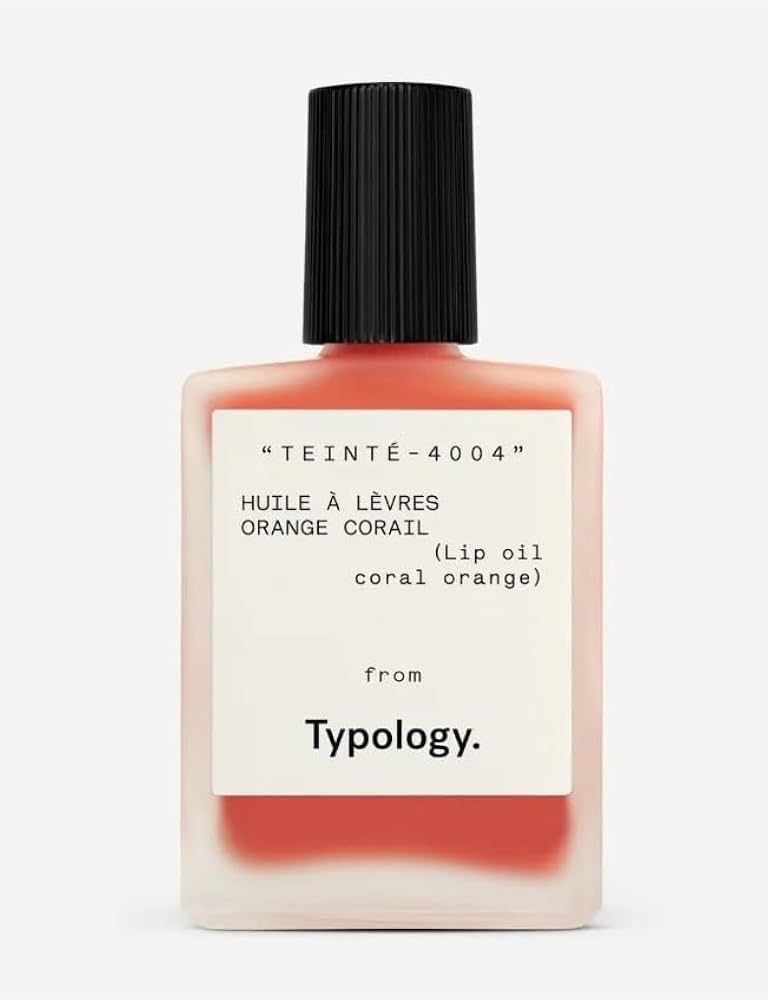 Typology Tinted Lip Oil - Shade 4 Coral Orange | Amazon (US)