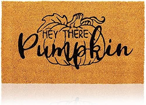 Natural Coir Welcome Door Mat, Hey There Pumpkin Fall Decor(30 x 17 in) | Amazon (US)