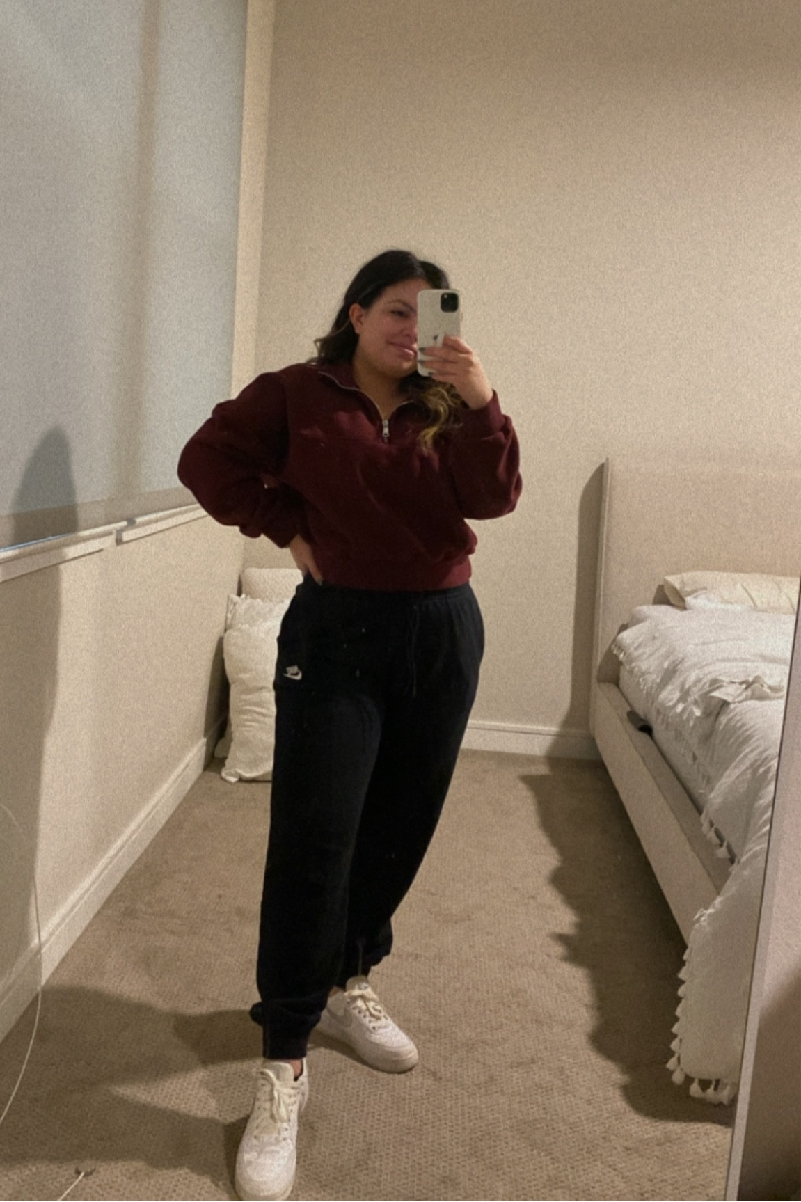 Comfy athleisure  look! Nike sweatpants, Abercrombie sweatshirt 

#LTKfit #LTKsalealert #LTKHoliday