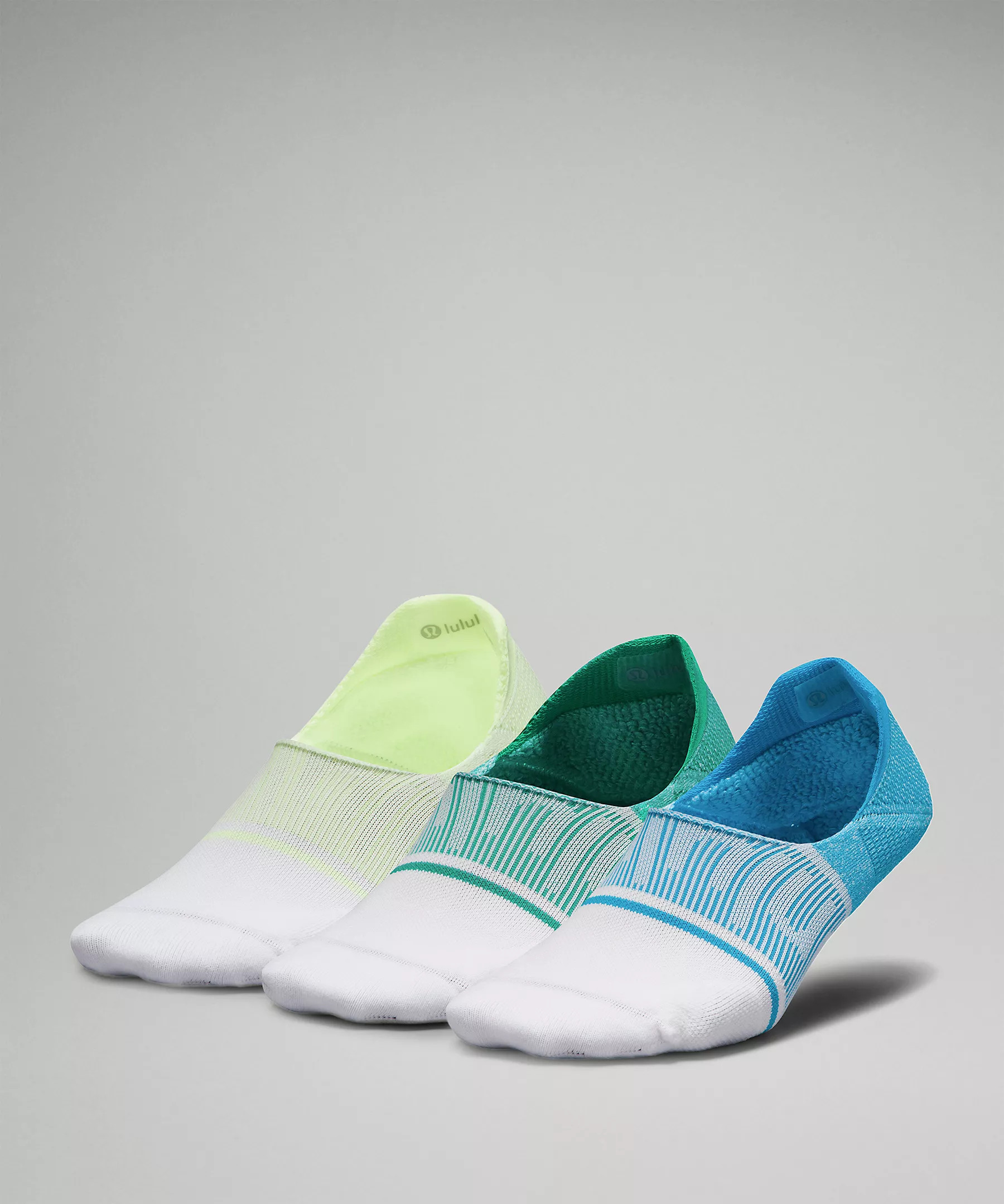 Women's Power Stride No-Show Sock with Active Grip 3 Pack *Multi-Colour | Women's Socks | lululem... | Lululemon (US)