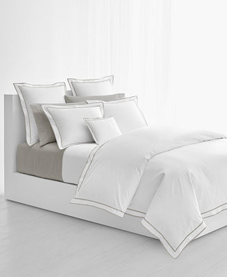 Lauren Ralph Lauren Spencer Border Cotton Sateen Duvet Cover, King & Reviews - Home - Macy's | Macys (US)