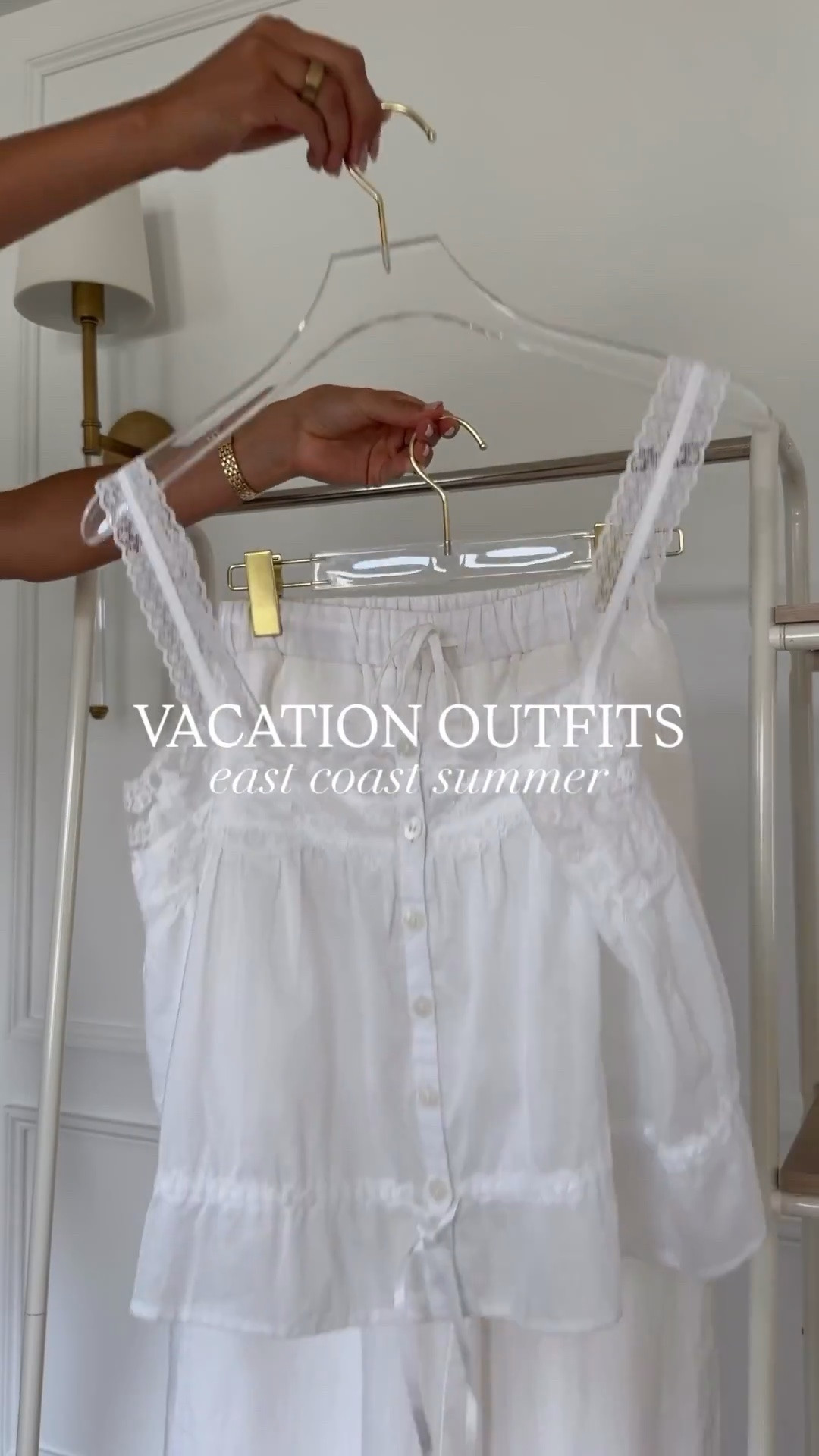 What I would pack for an east coast summer!! The taupe matching set is so lightweight and the perfect vacation outfit. Wear it as a beach cover up or casual dinner outfit. You can never go wrong with a white mini dress - style it for a coffee run or date night outfit. 

casual summer outfit, summer outfit, beach outfit, pool outfit, swimwear, bikini, summer dresses, summer dress, gingham dress, mom outfit, postpartum outfit