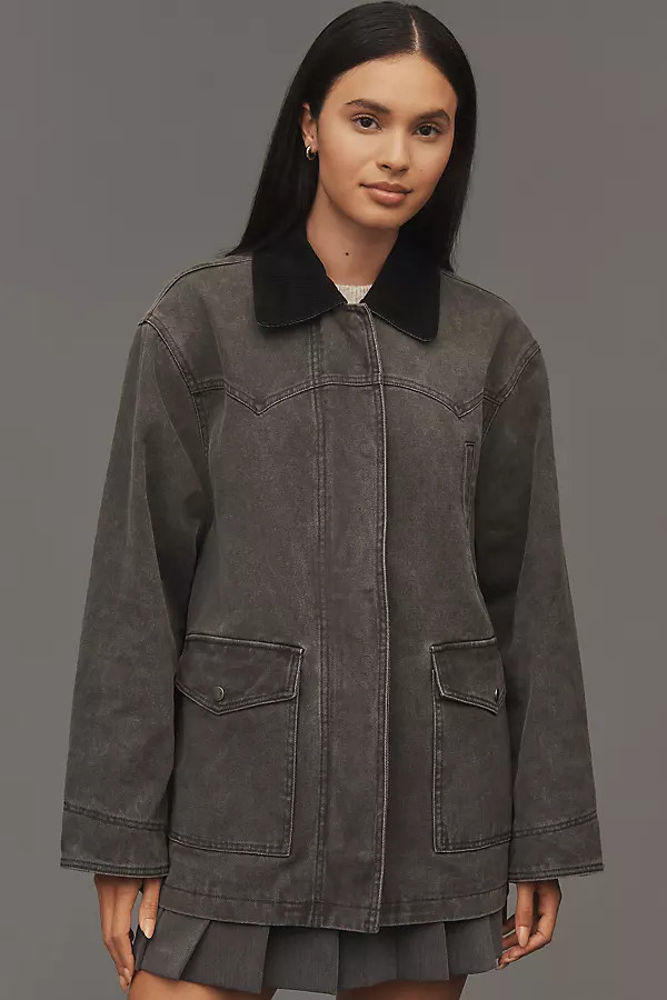 Western Denim Barn Jacket | Anthropologie (US)
