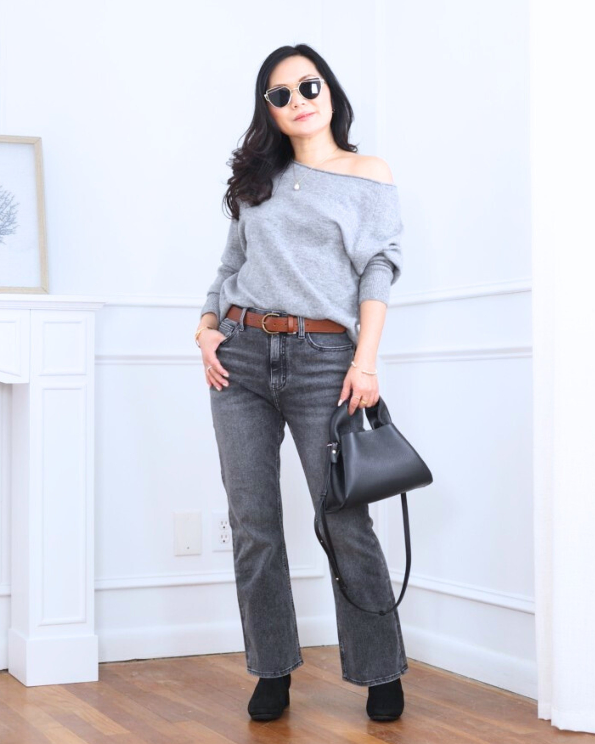 Clean lines and an easy fit — a boatneck sweater paired with kick-flare jeans from Quince for a simple, flattering look that feels effortless and put together. I’m 5’2, wearing size XS.

#LTKOver40 #LTKPetite #LTKootd
