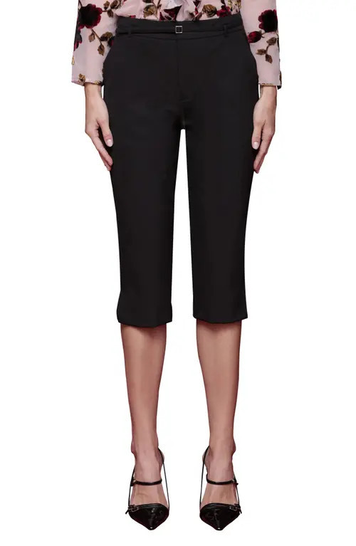 Avec Les Filles High Waist Capri Pants in Black at Nordstrom, Size 12 | Nordstrom