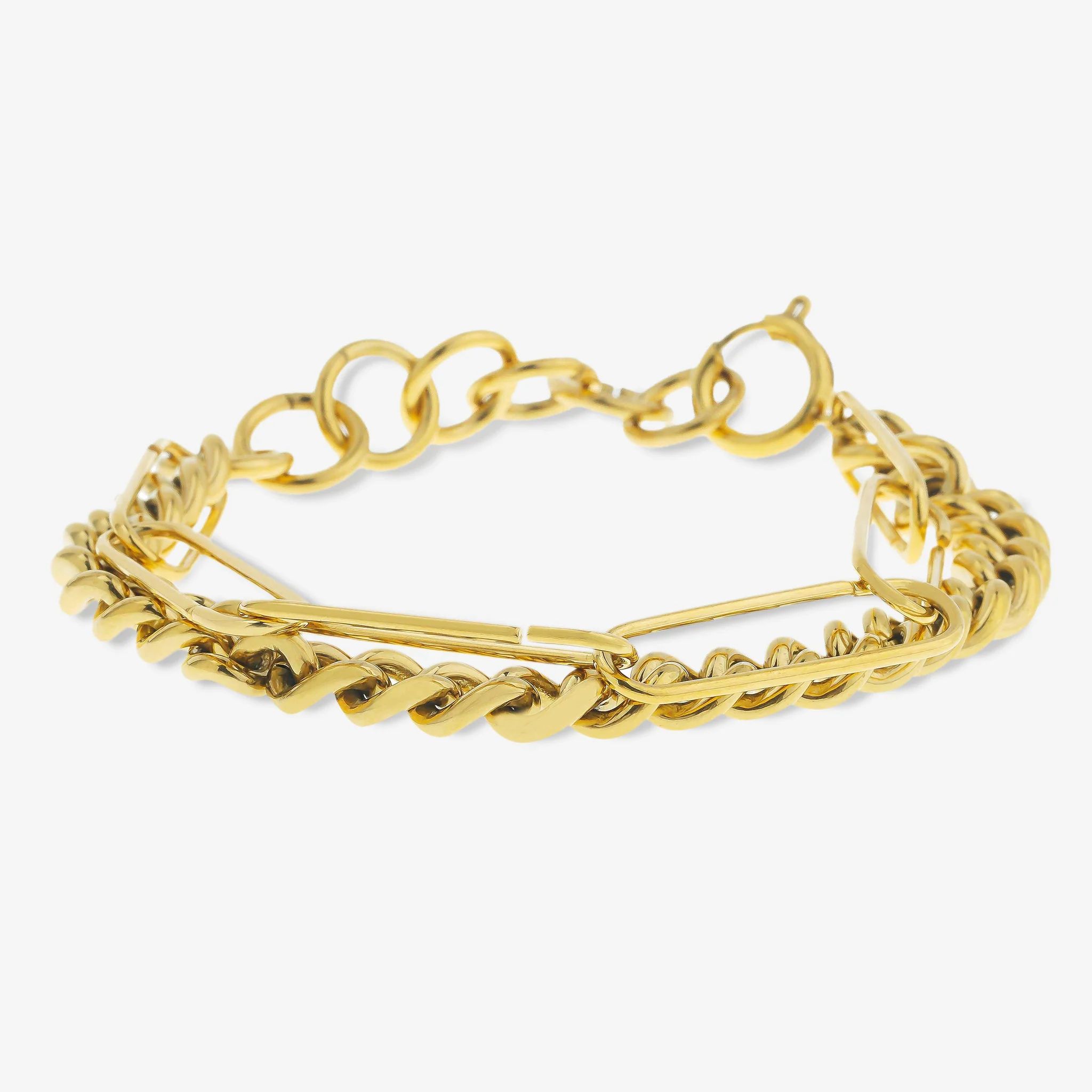 Layered Gold Chain Bracelet | Victoria Emerson