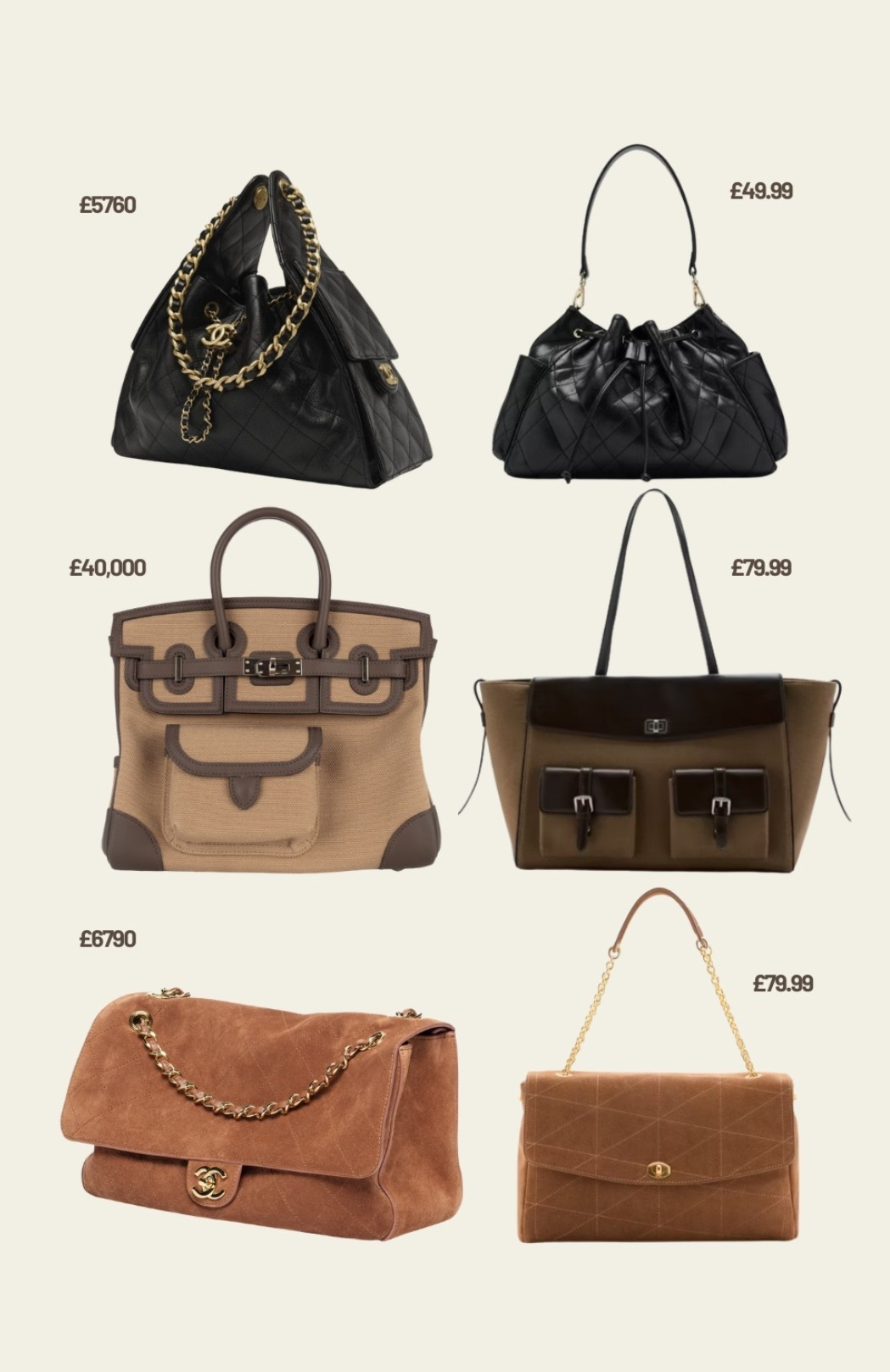 Luxury vibes on a high street budget, mango bag, designer dupe, Chanel bag

#LTKuk #LTKautumn #LTKbag