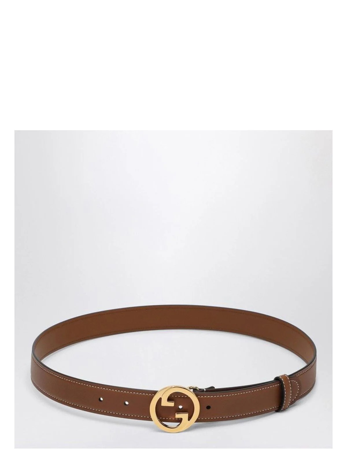 Gucci Women's Blondie Leather Belt in Brown | Size 90 EU | 690557AAEFH | LOZURI
