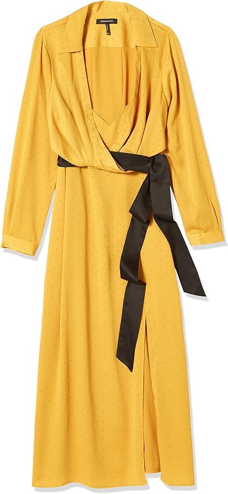 BCBGMAXAZRIA Women's Long Sleeve Midi Dress | Amazon (US)