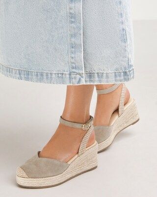 Layla Classic Closed Toe Ankle Tie Espadrille Extra Wide EEE Fit | Simply Be (UK)