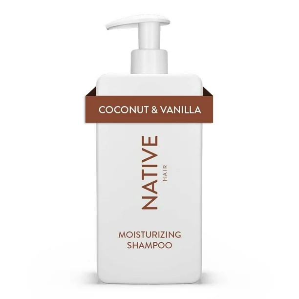 Native Moisturizing Shampoo, Coconut & Vanilla, Sulfate & Paraben Free, 16.5 oz - Walmart.com | Walmart (US)