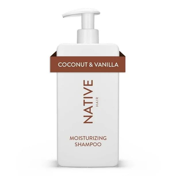 Native Moisturizing Shampoo, Coconut & Vanilla, Sulfate & Paraben Free, 16.5 oz | Walmart (US)