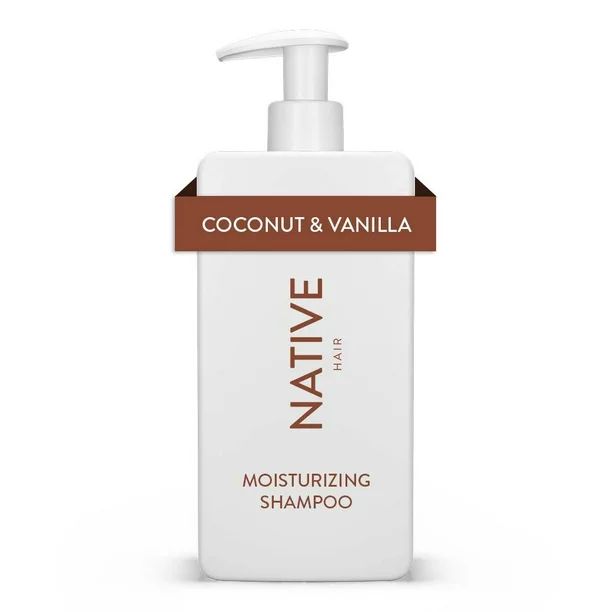 Native Moisturizing Shampoo, Coconut & Vanilla, Sulfate & Paraben Free, 16.5 oz - Walmart.com | Walmart (US)