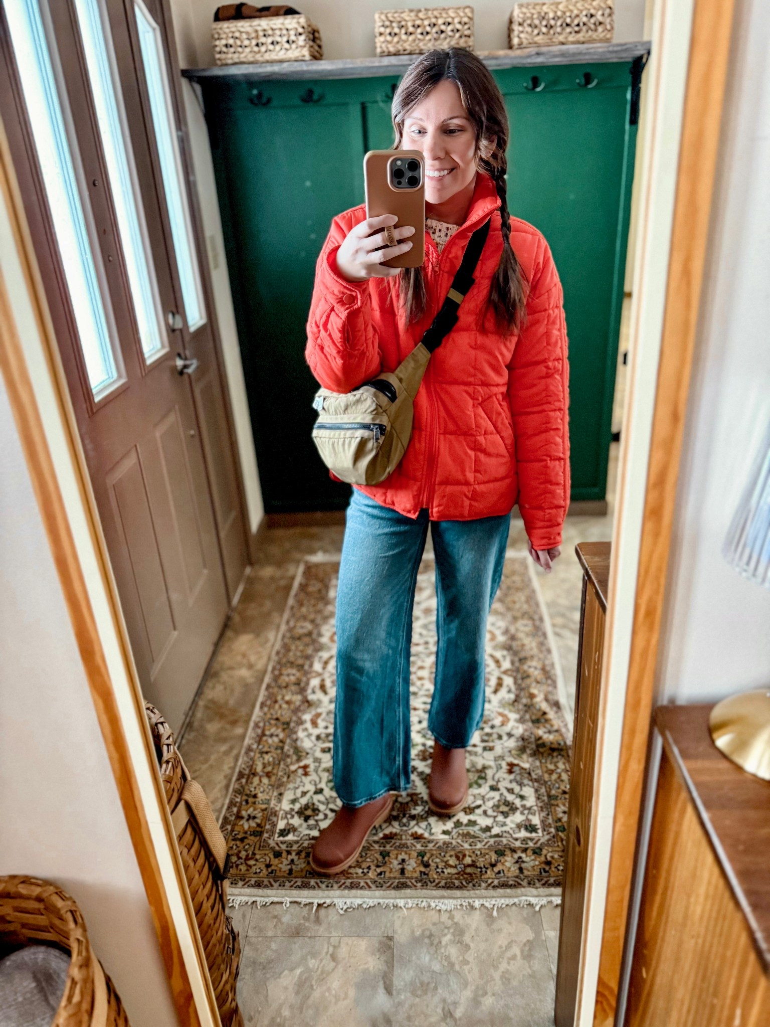 Small in my coat, small in my sweater, 24 in a 26” inseam in my jeans, size 6 in my merry people boots!  


#LTKootd #LTKgrwm #LTKPetite