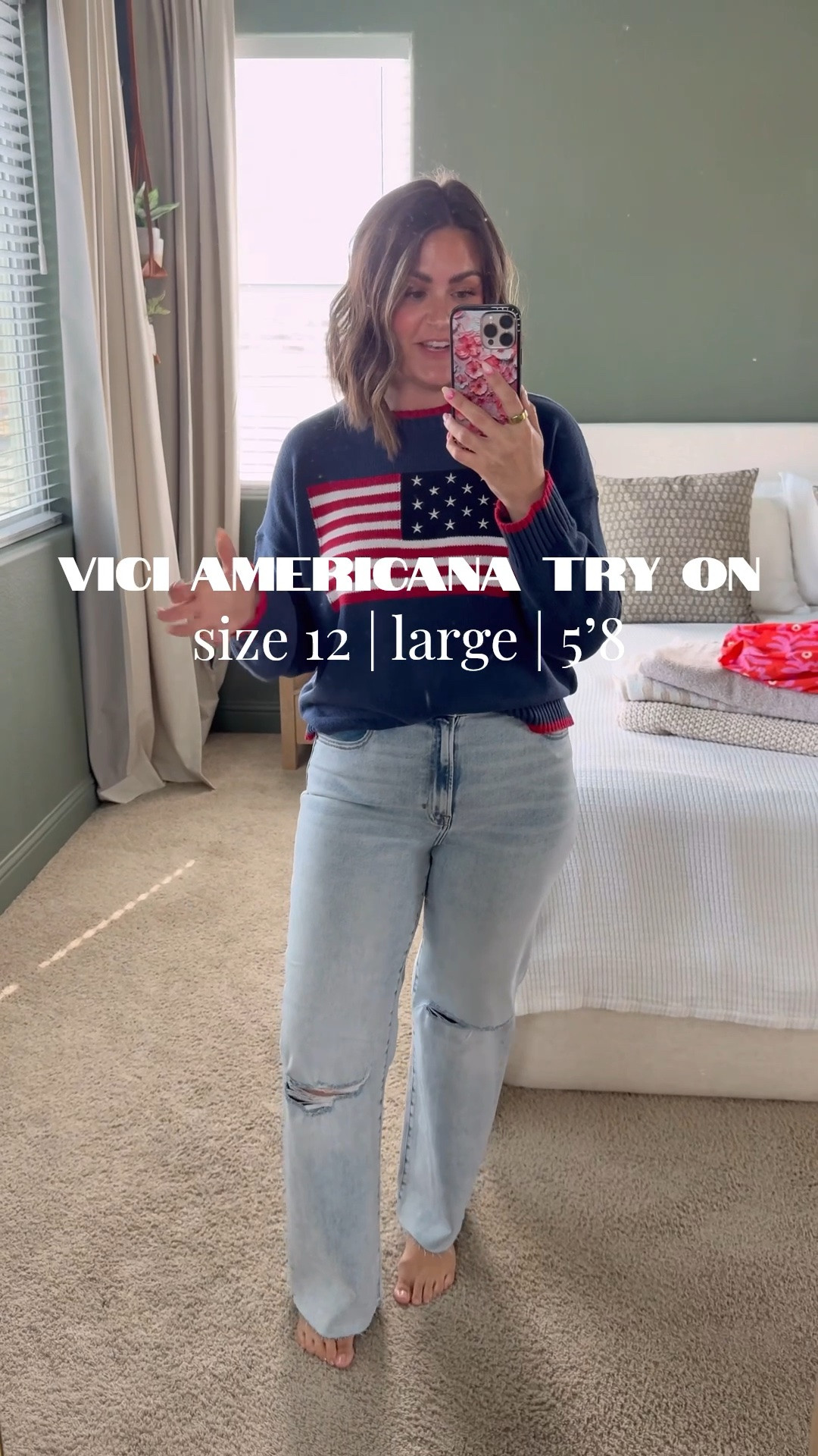 Vici code COURTNEYH35
Sweater, large
Jeans, 31
Tank, large
Striped dress, large
Polka dot dress, large (could do XL)

Size 12, midsize, Memorial Day, 4th of July, summer outfits @VICI

#LTKstorytime #LTKootd #LTKMidsize