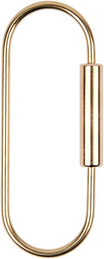 1Pc Brass Key Ring Gold Screw Lock Clip Key Ring Chain Durable Simple Brass Keychain Holder Women... | Amazon (US)