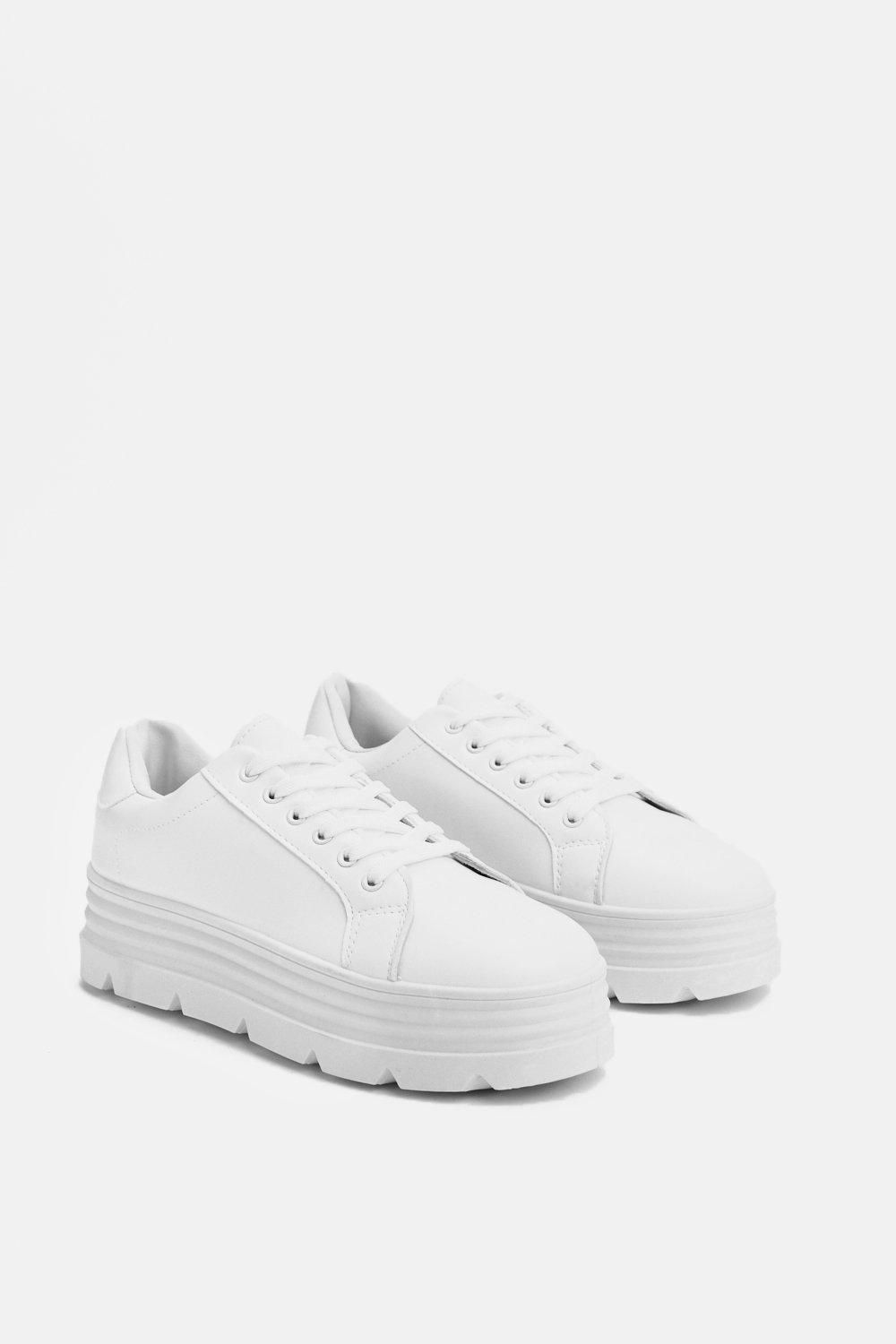 Chunky Sole Platform Sneakers | Nasty Gal (US)