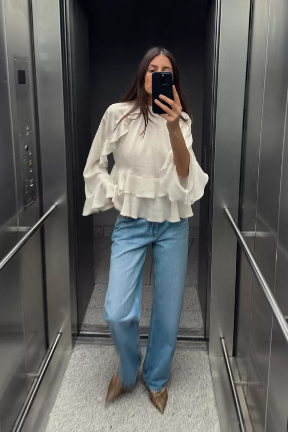 RUFFLED BLOUSE | Zara US