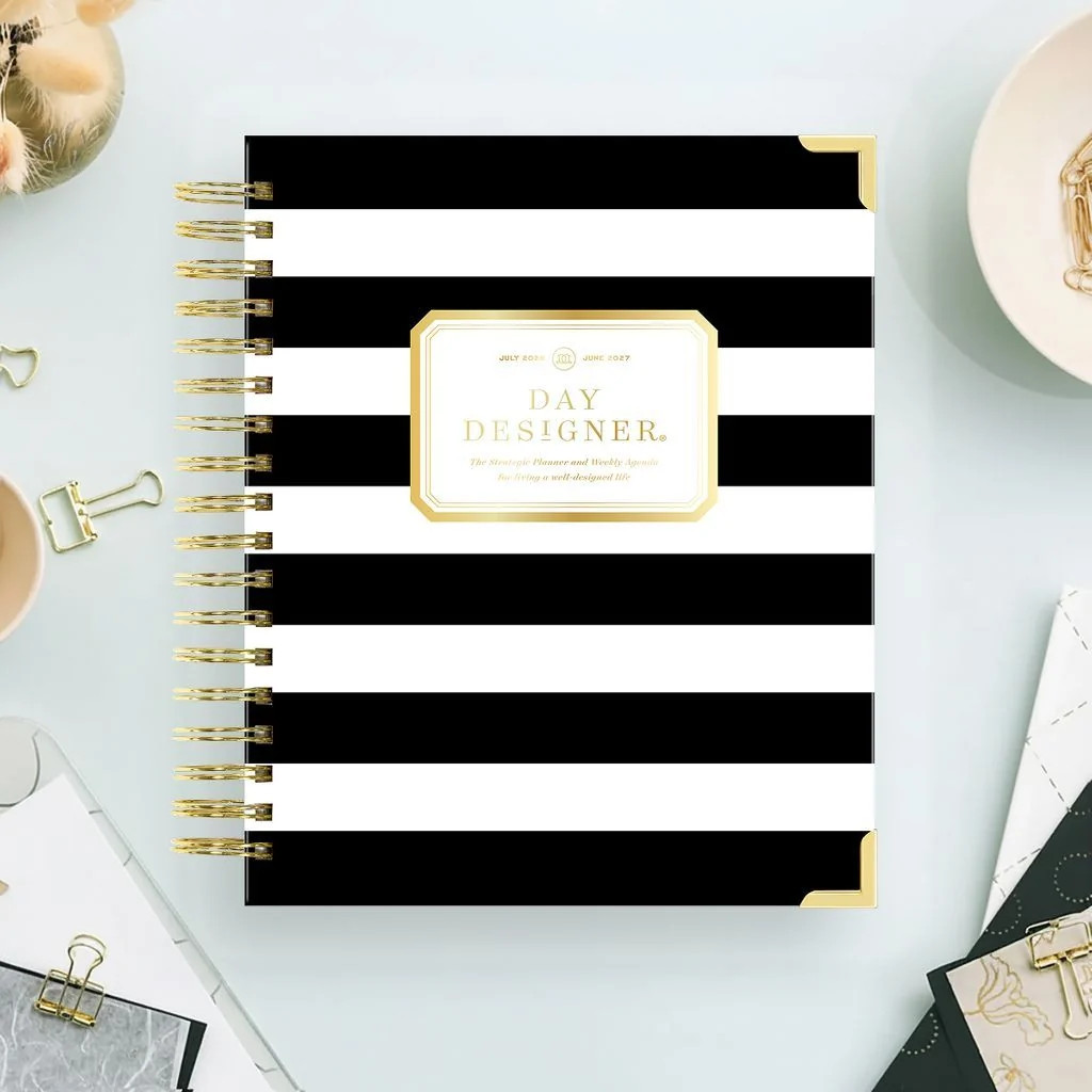 2026-27 Weekly Planner: Black Stripe | Day Designer