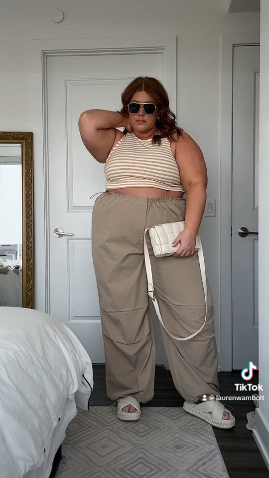These cargo pants are a dream! #plussize #cargopants #plussizestreetstyle 

#LTKstyletip #LTKshoecrush #LTKcurves