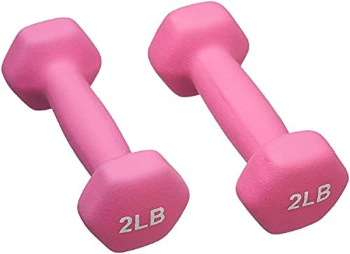Amazon Basics Neoprene Coated Dumbbell Hand Weight Set | Amazon (US)