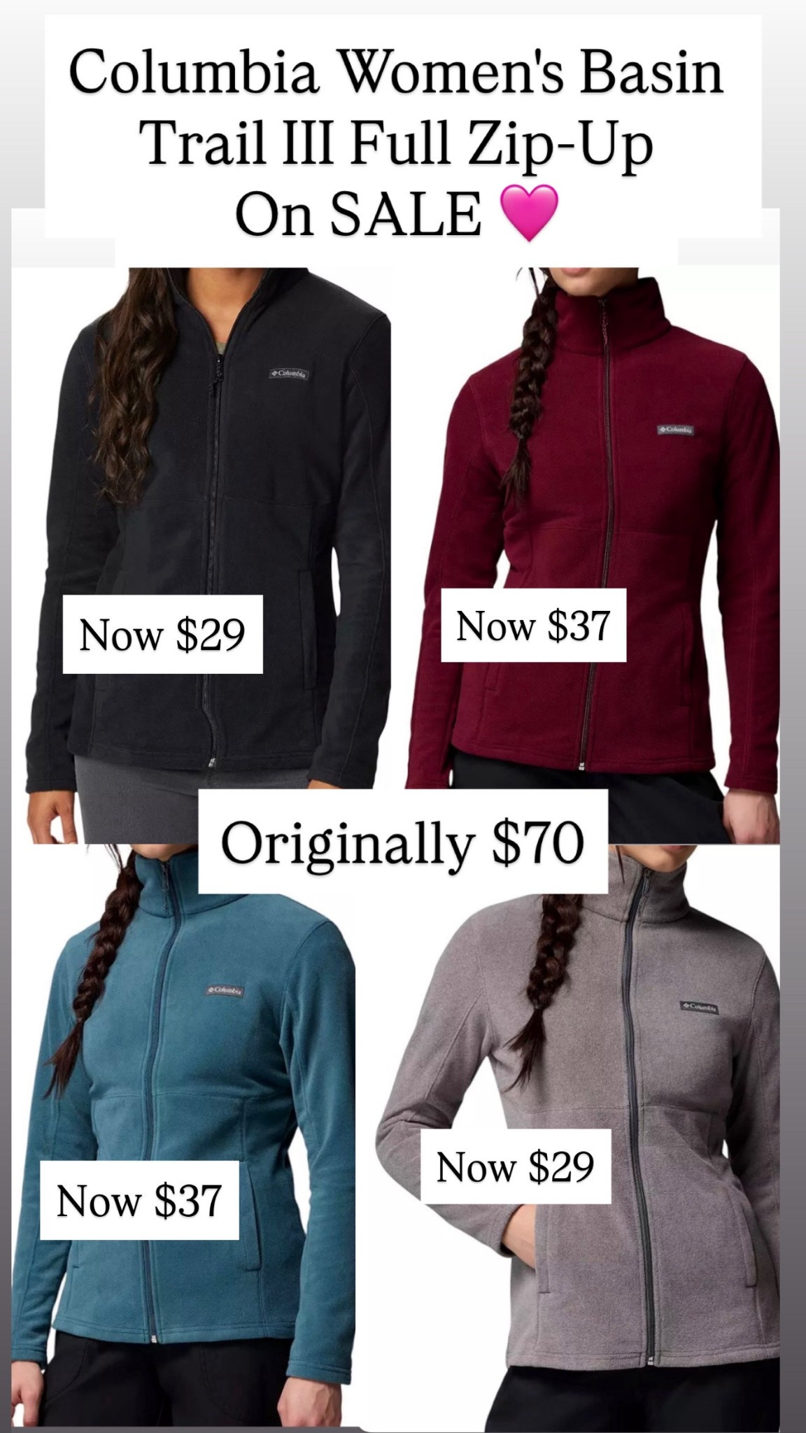Columbia Women's Basin Trail III Full Zip-Ups

#LTKSaleAlert