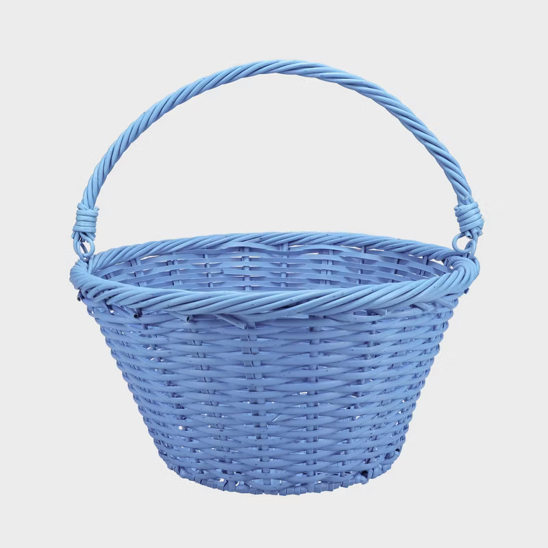 12" Round Plastic Willow Decorative Easter Basket - Spritz™ | Target