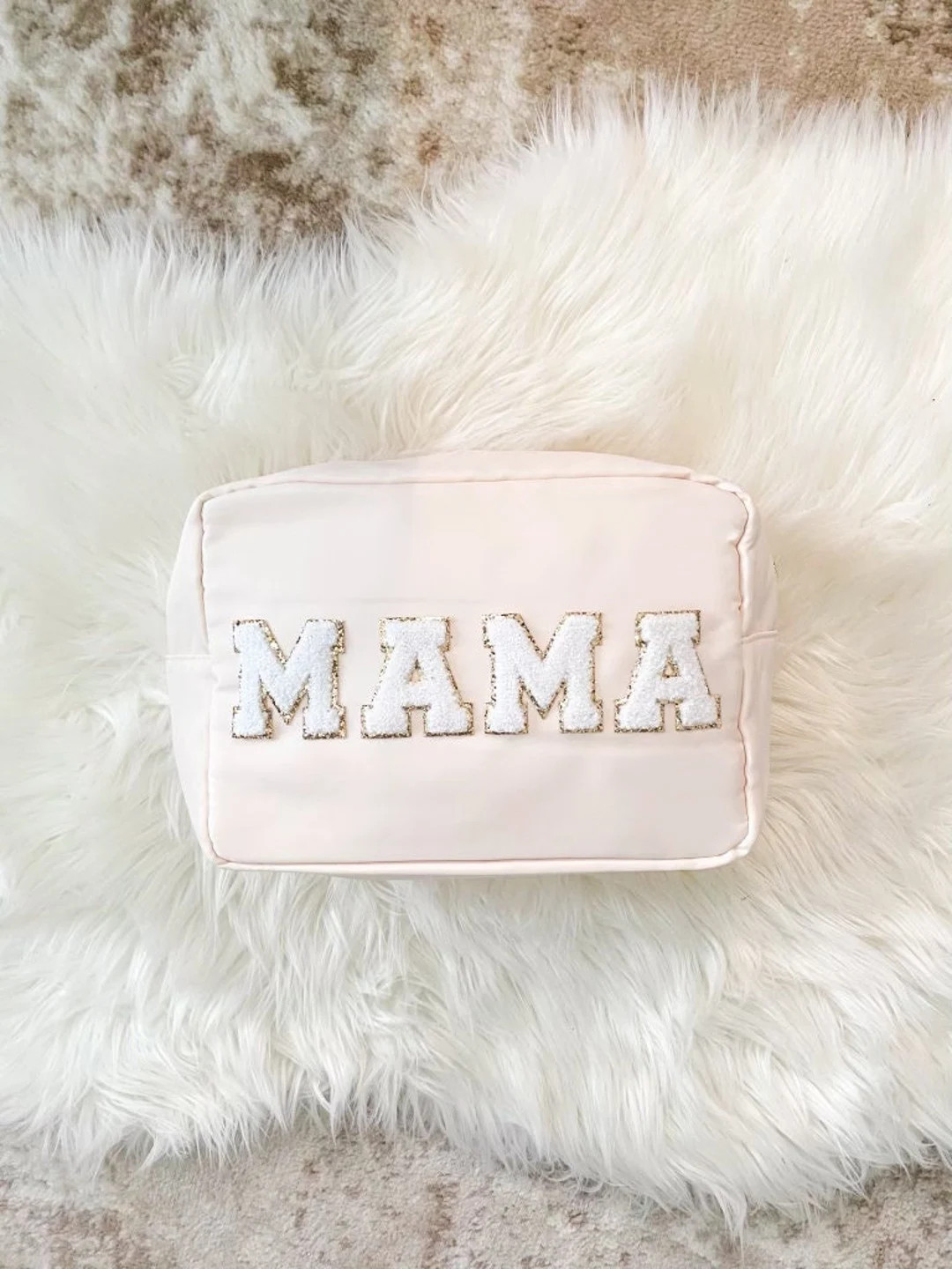 Mama Bag With Patches Mama Pouch Bag Mama Makeup Bag Mama Toiletry Bag Mom Bag Mama Hospital Bag ... | Etsy (US)