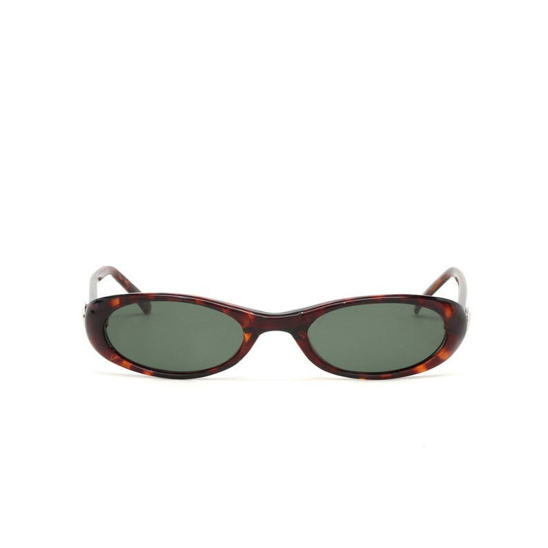 Authentic Vintage 90s Made Small Size Thin Oval Deadstock Red Frame Sunglasses - Etsy | Etsy (US)