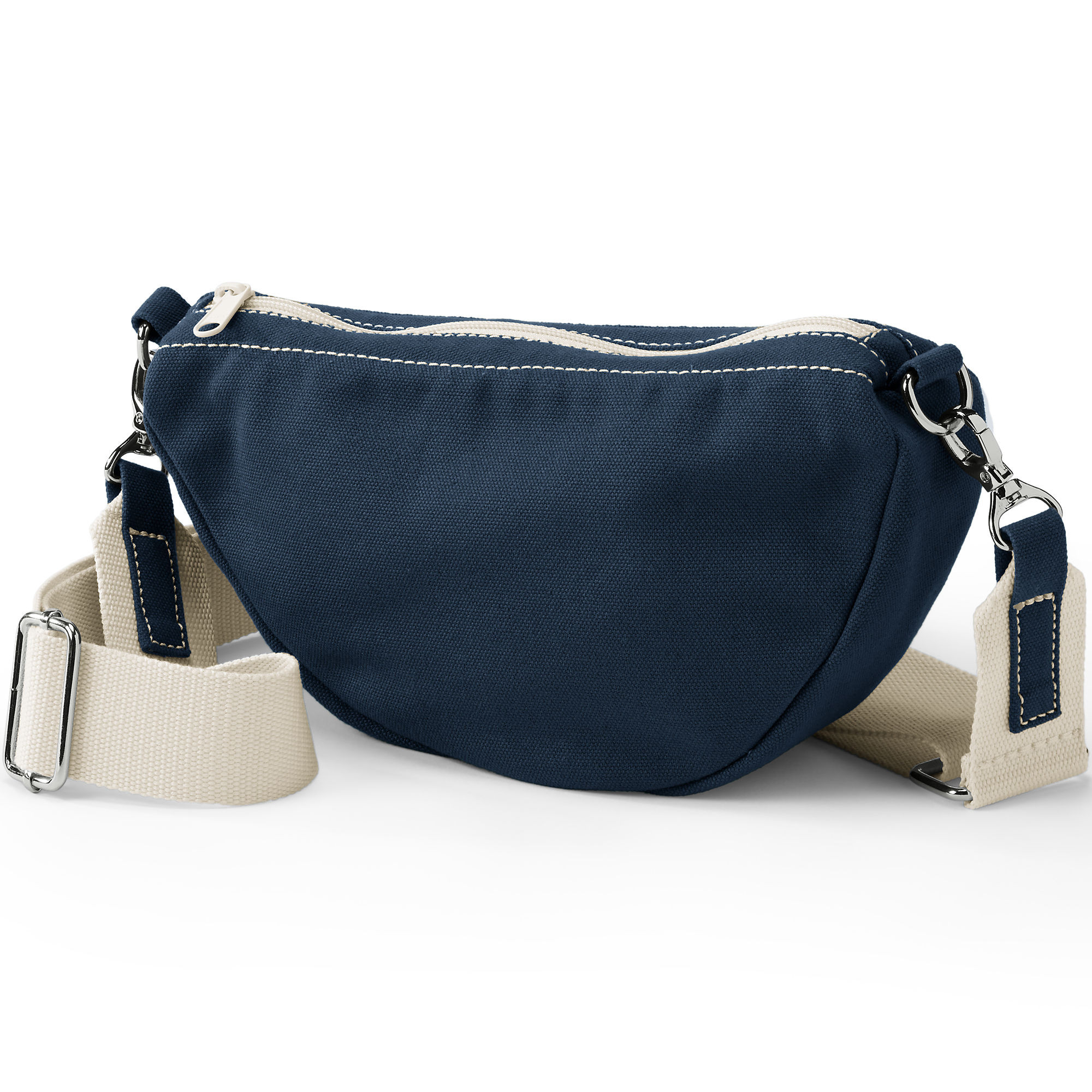 Canvas Crescent Crossbody Bag | Lands' End (US)