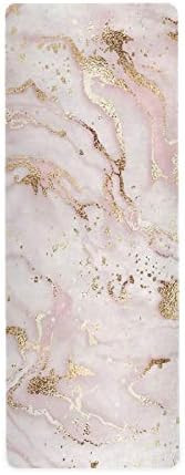 senya Rose Gold Glitter Marble Yoga Mat Cover, Non Slip Exercise Mat High Performance Grip, Comin... | Amazon (US)