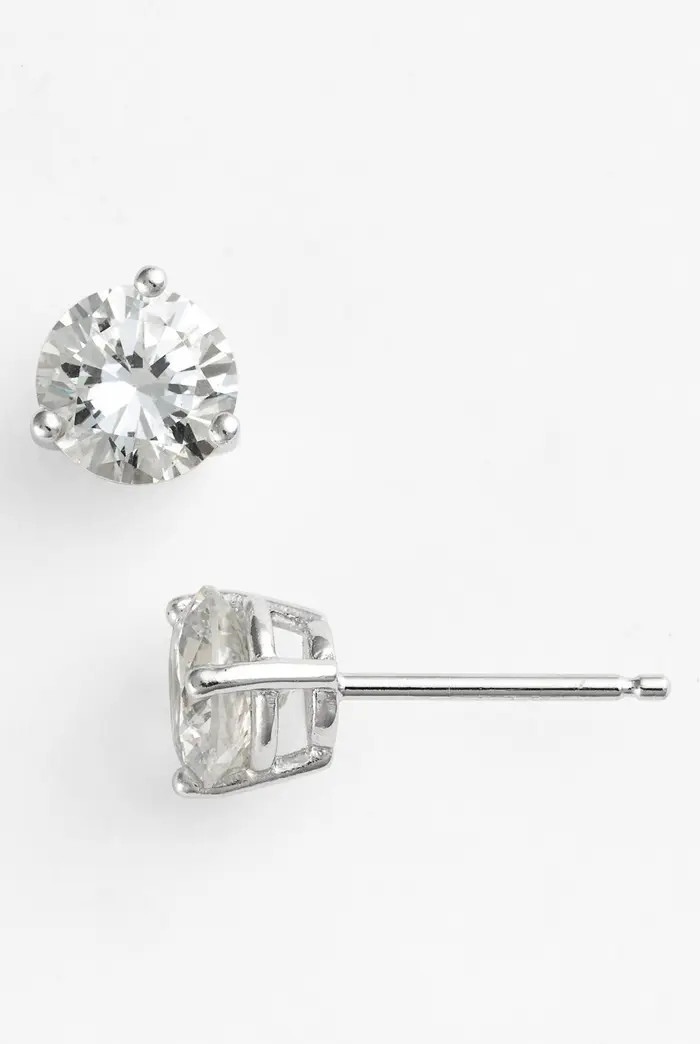 Cubic Zirconia Stud Earrings - 2ct. | Nordstrom