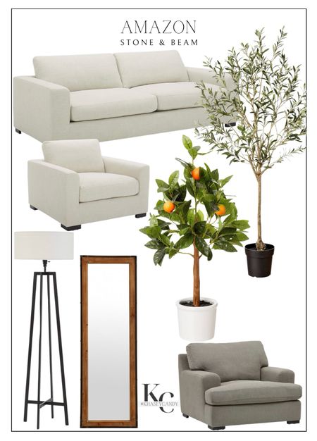 Stone & Beam finds, all from Amazon.




Couch, chair, home decor, mirror, faux plant

#LTKhome