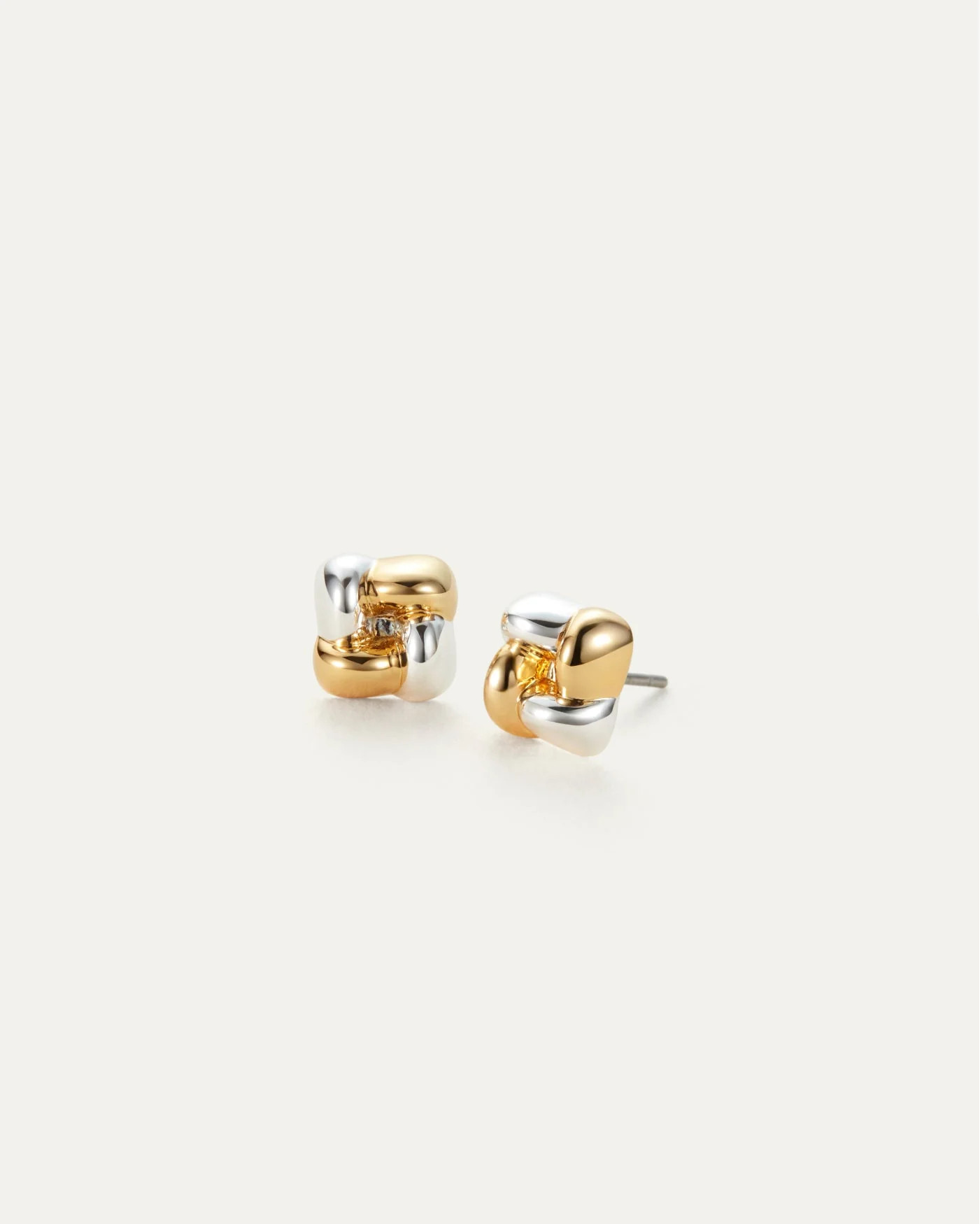 Mini Woven Square Earrings | Jenny Bird (US)