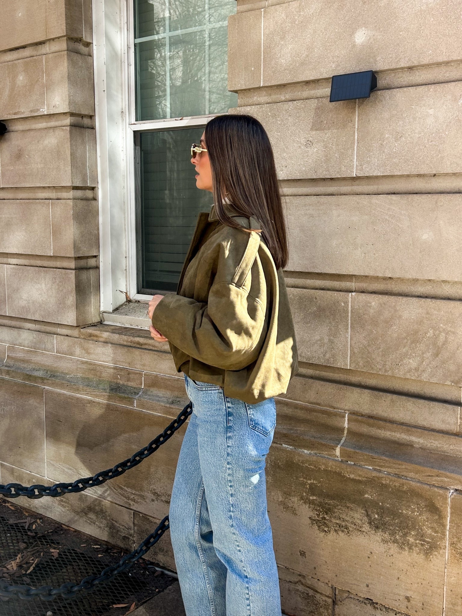 Amazon jacket is $35 right now! Comes in a ton of colors. Wearing size small 