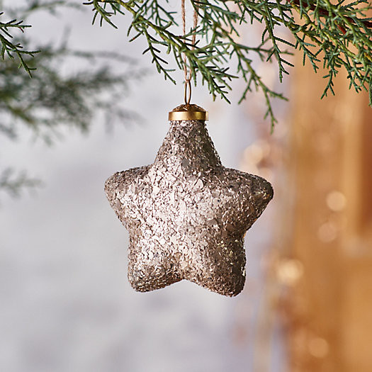 Sparkling Star Glass Ornament | Terrain