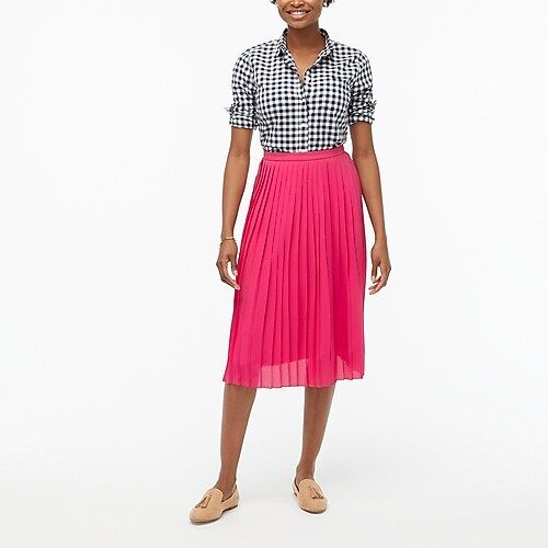 Long pleated midi skirt | J.Crew Factory